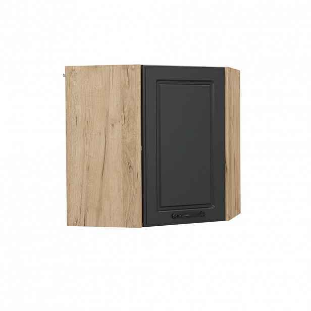 Vicco ROHOVÝ VĚŠÁK NA STĚNU R-Line Antracitový venkovský dům 57 cm