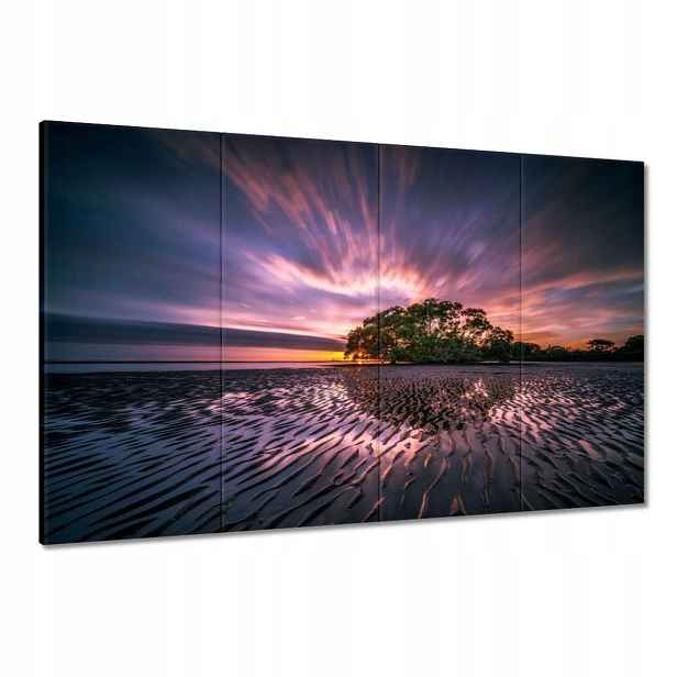 Obrazy 120x80 Krásná fialová krajina