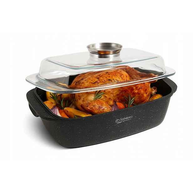 Pekáč s víkem Aroma Knob 5,5 l pro troubu Edenberg
