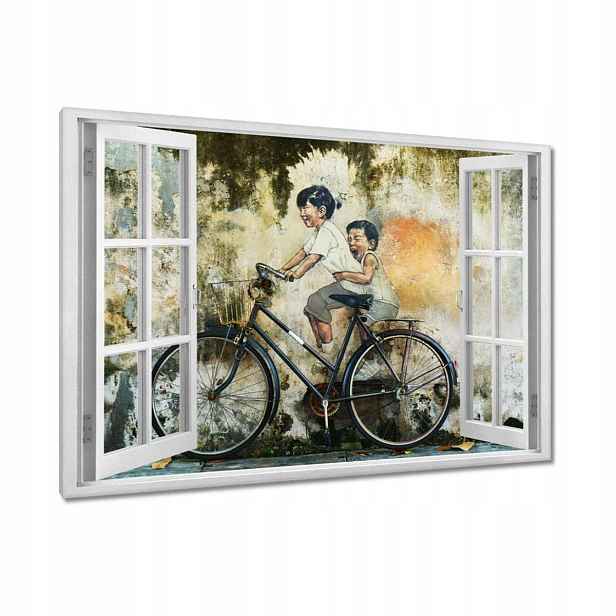 Obrazy 90x60 Banksy Dětské kolo