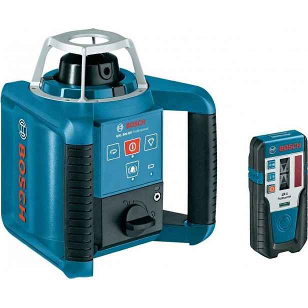 Bosch - Rotační laser, dosah 300 m, s přijímačem a příslušenstvím 0601061501