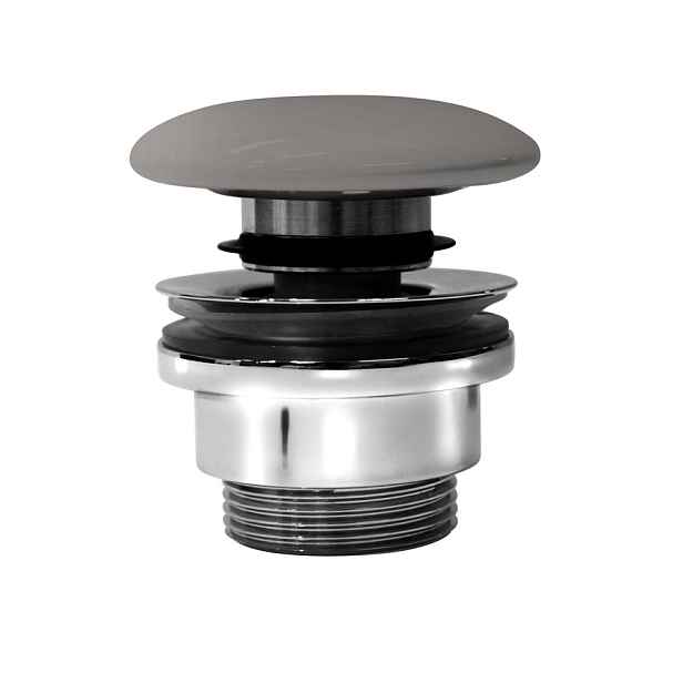 GSI umyvadlová výpust 5/4“, click-clack, keramická zátka, 5-65mm, tortora mat
