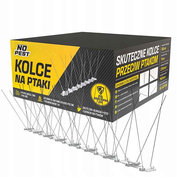 Hroty Proti Ptákům Holubům Rackovi Proti Ptákům Holubům Nerezové Husté 50 CM