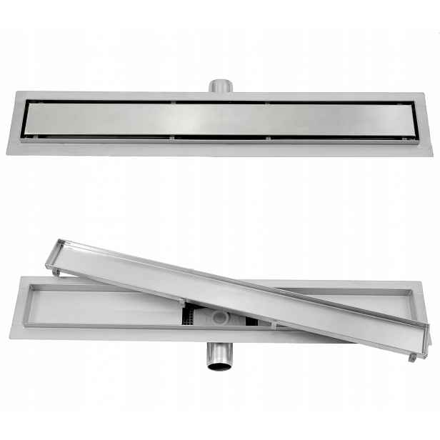 Lineární Odtok Balneo Z Nerezové Oceli Duplex Next 60 CM Inox