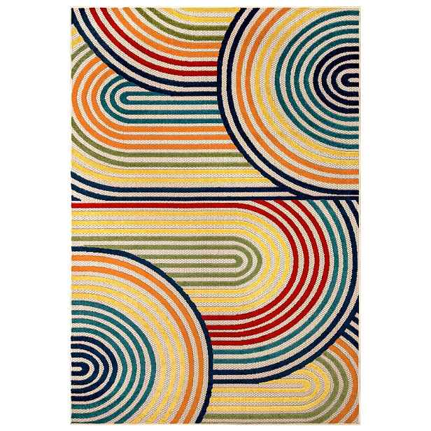 Koberec na terasu barevný 250x350 cm, abstraktní, moderní