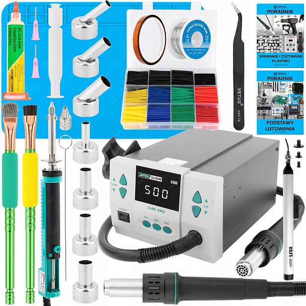 Set Pájecí Stanice Hot Air Svařovací Plast Aifen 861DW 1000W XXLv3