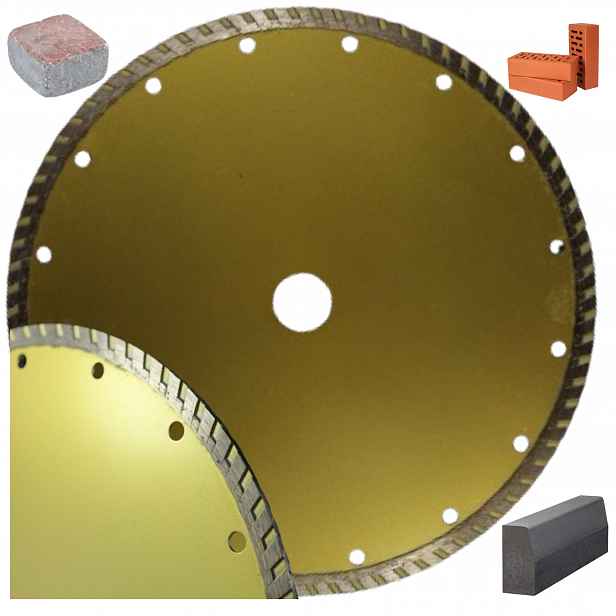Diamantový Kotouč Na Řezání Betonu Kostky Cihly Kamene Slinuté Dlažby 250x25.4 mm