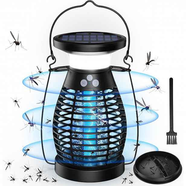 Lampa Solární Past Na Komáry, Mouchy, Hmyz, Insekticidní, Výkonná, Elektrická