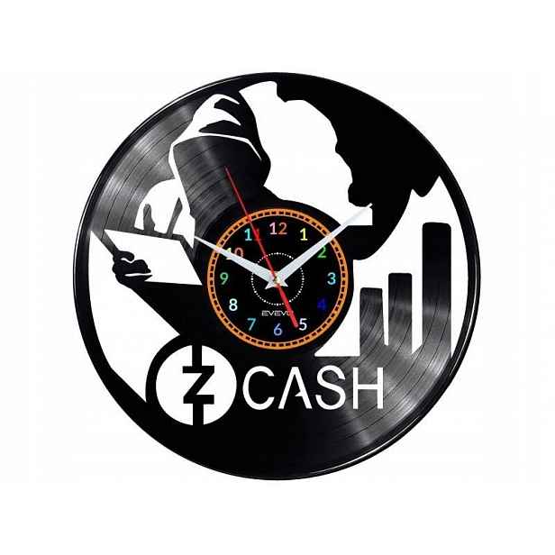 Zcash Coin Money Nápad na Dárek Nástěnná Dekorace z vinylové desky