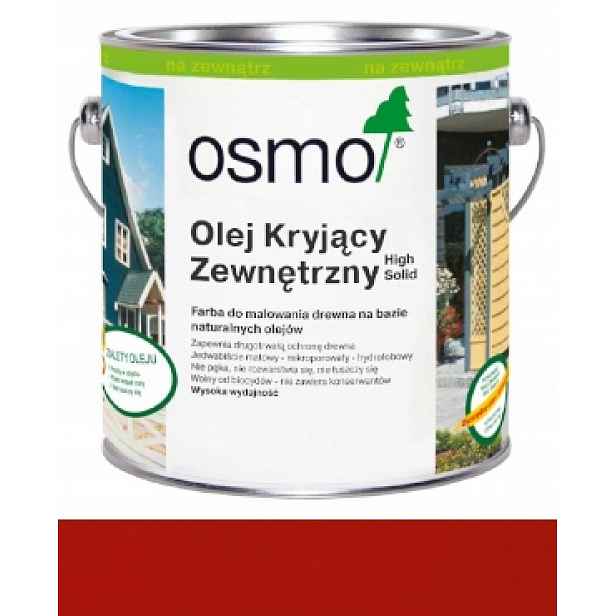 Osmo 2308 0,75L Vnější krycí olej na dřevo Půlnoční červená