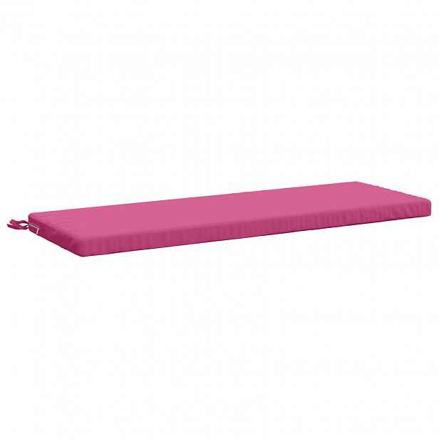 vidaXL Polštář na lavici SOEST 100% polyester Růžová 110 x 40 x 5 cm