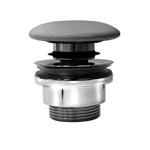 GSI umyvadlová výpust 5/4“, click-clack, keramická zátka, 5-65mm, cenere mat