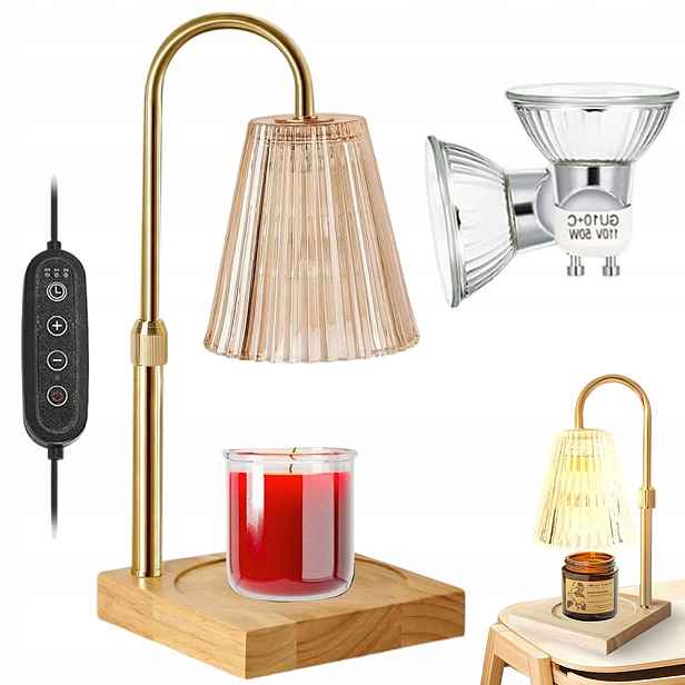 Led stolní lampa vonná svíčka ohřívač 4 úrovně jasu s časovačem 50W