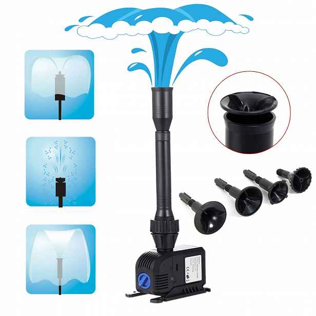 Oběžná Pumpa Do Očka Fontána S Filtrem 600 L/h Zvedání Vody 1,3 m