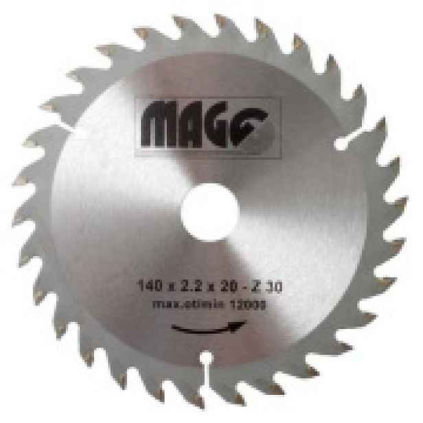 Pilový kotouč Magg 140x2,2x20mm/30 zubů - střídavě šikmé 9314030