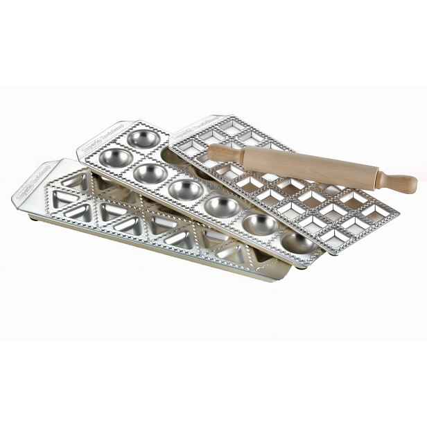 Sada Pro Ravioli Tg Home Imperia 3 kusy hliníkových podnosů váleček