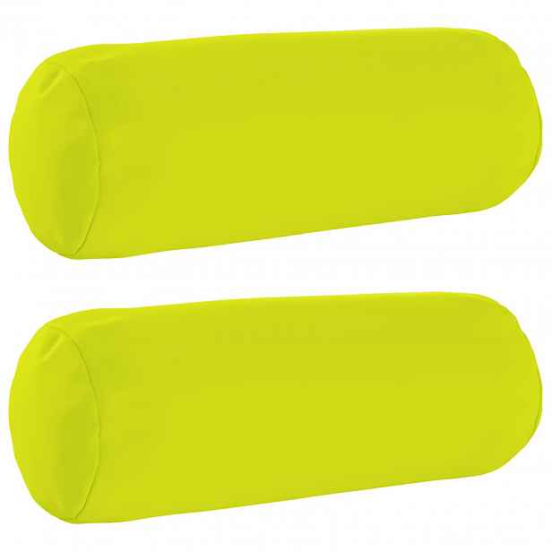 vidaXL Povlak na polštář 2 pcs HEERLEN Jasně zelená Ø 15 x 40 cm