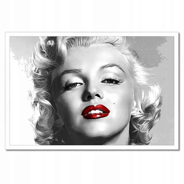 Plakáty v rámu 60x40 Monroe Červené rty