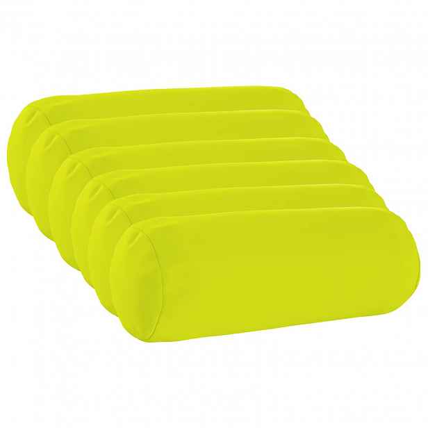 vidaXL Povlak na polštář 6 pcs HEERLEN Jasně zelená Ø 15 x 40 cm