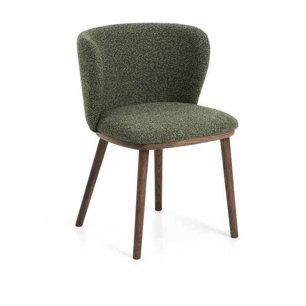 Zelené čalouněné jídelní křeslo Ciselia – Kave Home