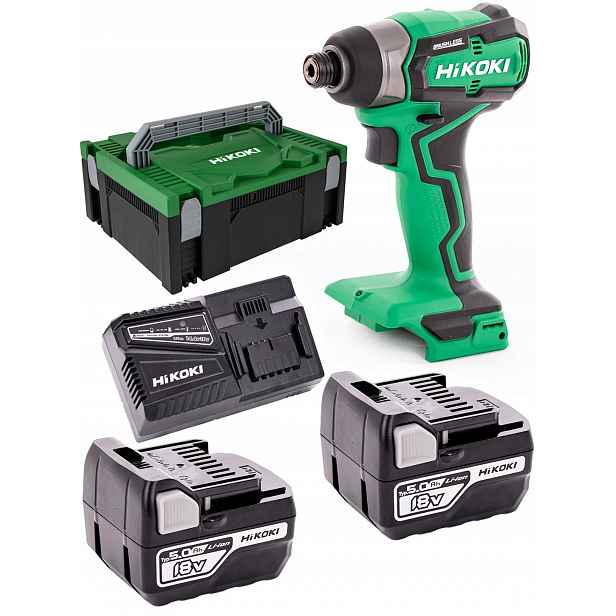 Bezkartáčový příklepový šroubovák 18V 2x5Ah 140 Nm HiKOKI WH18DD Wpz