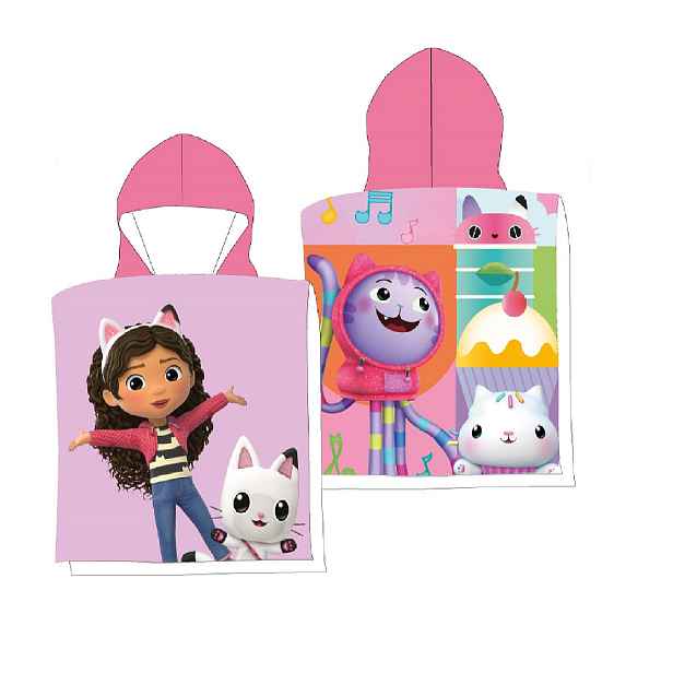 Faro Dětské rychleschnoucí pončo DOULE Gábi 50x100 cm růžové