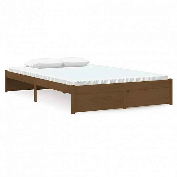 vidaXL Rám postele medově hnědý masivní dřevo 120x190 cm malé 2lůžko