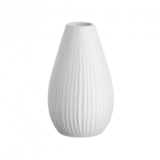Butlers RIFFLE Váza 15,5 cm - bílá