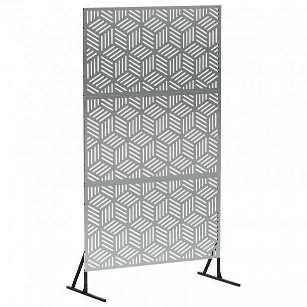 vidaXL Obrazovka pro soukromí 100 x 50 x 180 cm Pozinkovaná ocel
