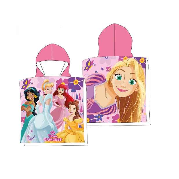 Faro Dětské rychleschnoucí pončo DOULE Princezny 50x100 cm růžové