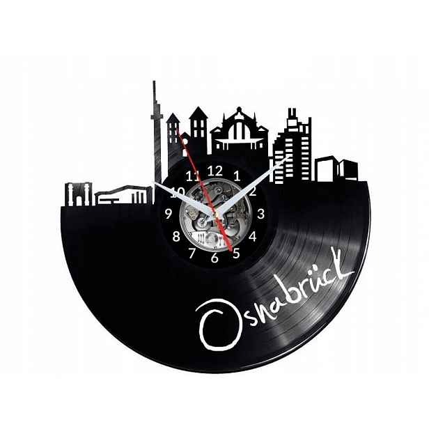 Osnabruck Dárek Originální dekorace do domu Hodiny z vinylové desky