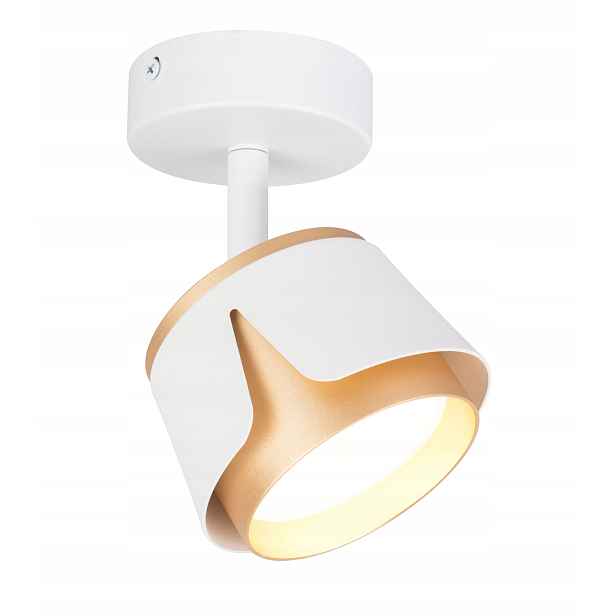 Závěsné stropní svítidlo spotová pohyblivá tuba bílo-zlatá Zuo 1 GX53 Led