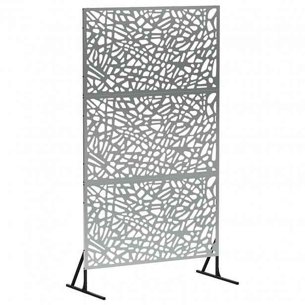 vidaXL Obrazovka pro soukromí 100 x 50 x 180 cm Pozinkovaná ocel