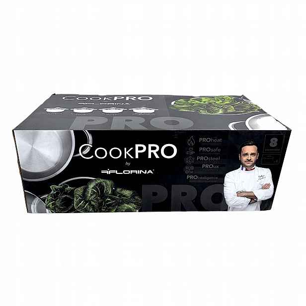 Florina CookPRO Sada hrnců 8ks 14cm/1,3L 16cm/1,9L 18cm/2,6L 22cm/4,4L