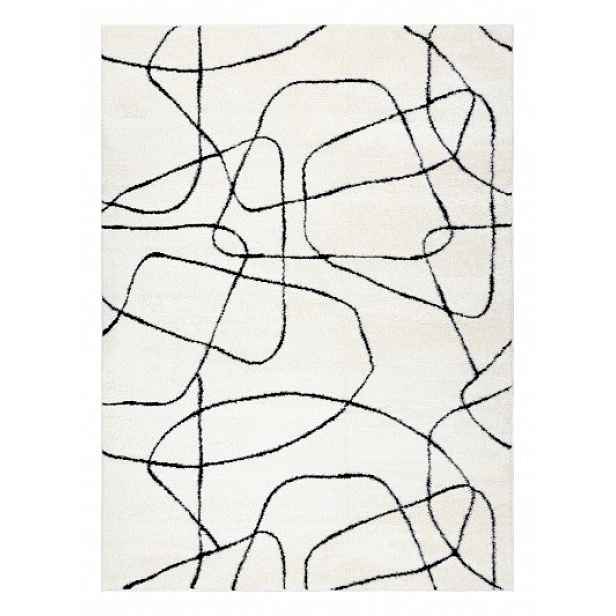 Kusový koberec Mode 8522 abstract cream/black 160x220