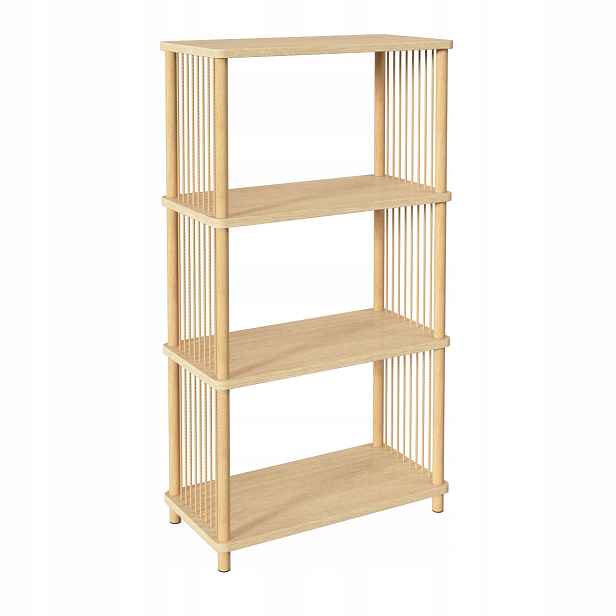 Otevřený Regál Na Knihy Hnědý Mdf 4 Úrovně 60 X 30 X 110 CM