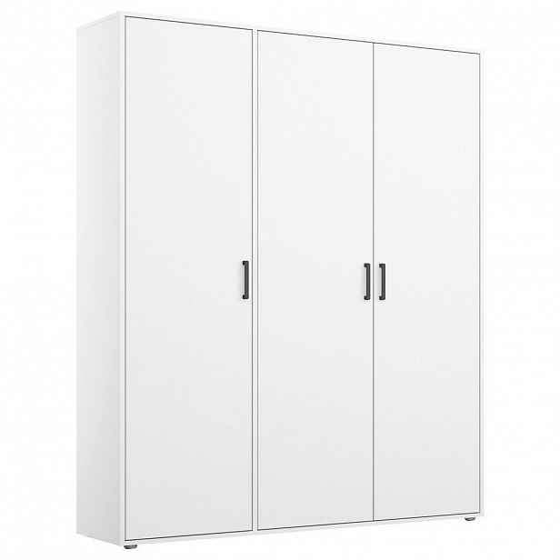 Rauch Möbel ŠATNÍ SKŘÍŇ S OTOČNÝMI DVEŘMI, bílá, 140/194/53 cm