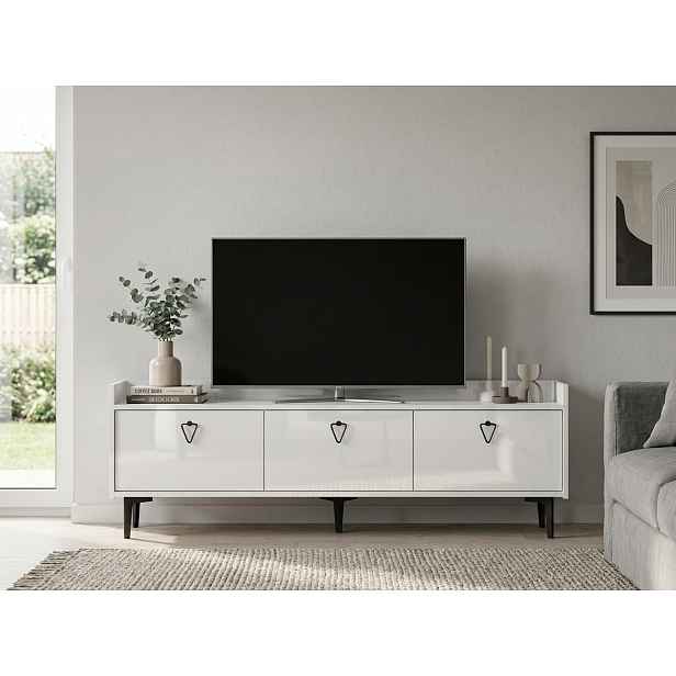 TV stolek PIENA 160 cm, bílý
