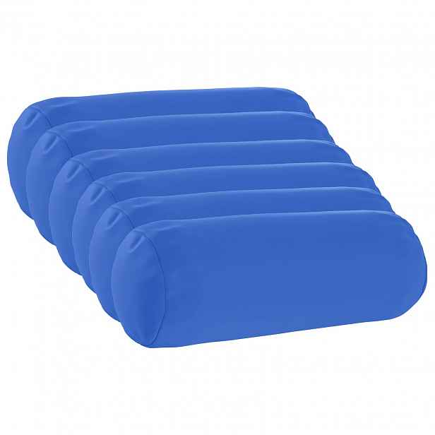 vidaXL Povlak na polštář 6 pcs HEERLEN Královská modrá Ø 15 x 40 cm
