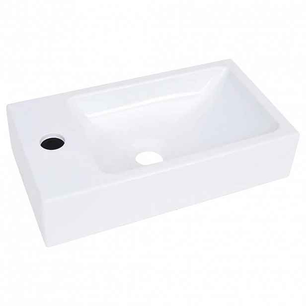 vidaXL Umyvadlo 400 x 220 x 90 mm SMC bílé