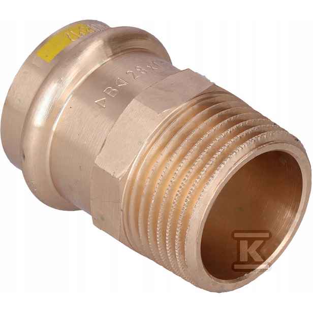 Vsuvka plyn 28 x 1'' vnější závit na svorku
