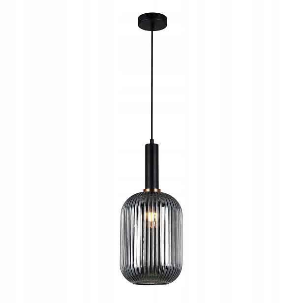 Závěsná lampa Antiola černá sklo E27 1x40W 125 cm Italux