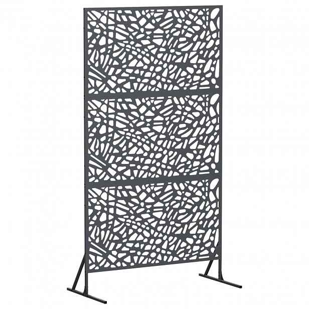 vidaXL Obrazovka pro soukromí 100 x 50 x 180 cm Ocel Antracitová
