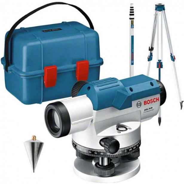 Bosch - Optický nivelační přístroj, dosah 120 m, s příslušenstvím 0601068402