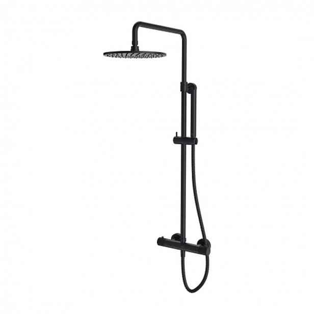 OMNIRES Contour - Sprchový set s termostatem, průměr 25 cm, kartáčovaný antracit CT8044AT
