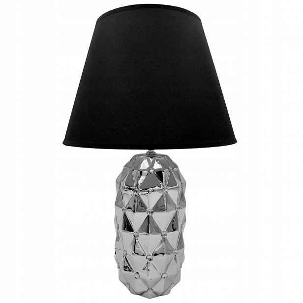 Stolní lampa Noční Glamour Stříbrná Dekorativní lampa do obývacího pokoje Ložnice