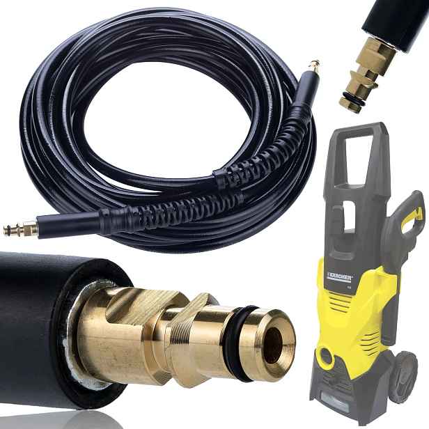 Tlaková Hadice 10 M Pro Myčku Karcher K2 K3 K4 K5 K6 K7 Click-click Quick