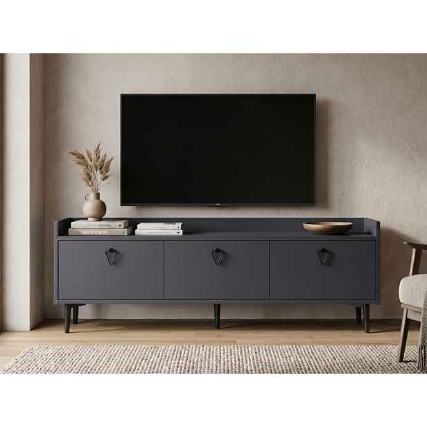 TV stolek PIENA 160 cm, antracitový