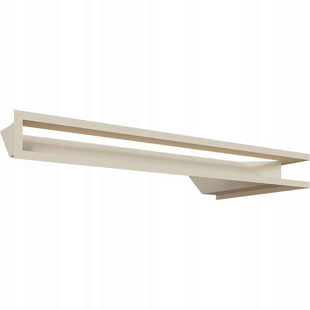 Ventilační mřížka do krbu Luft rohová levá 80x40x9 krémová