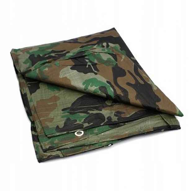 Ekonomická Plachta Maskáč Camo 6x8 m /80 g Nn
